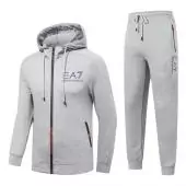 Trainingsanzug armani ea7 hoodie 2019 zipper ea7 gris